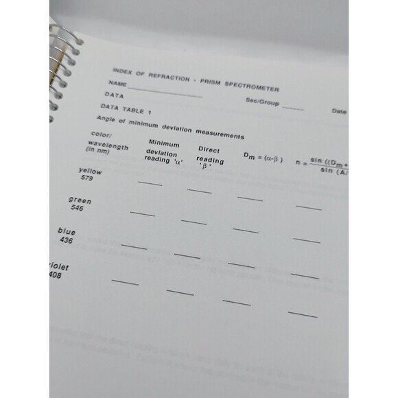 Physics Laboratory Manual With Computer Simulations 1992 Ed. Drexel University - Picture 13 of 15